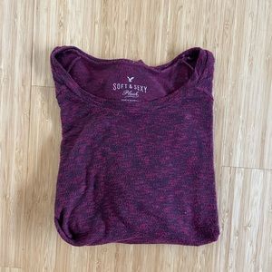 American Eagle Soft and Sexy Maroon Pullover